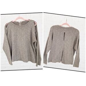 Everly ribbed sweater with open back detail